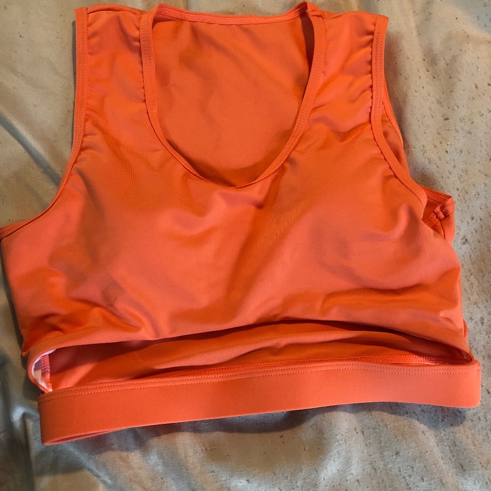 Coral sports bra